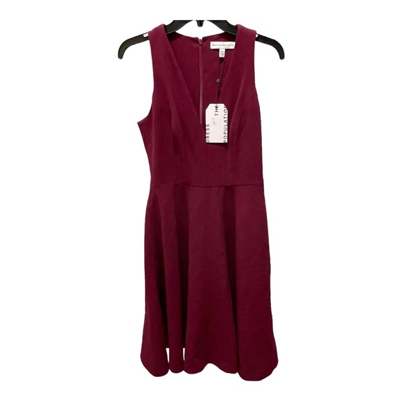 New Dress The Population Catalina Fit & Flare Cocktail Dress Size Small - Picture 2 of 5